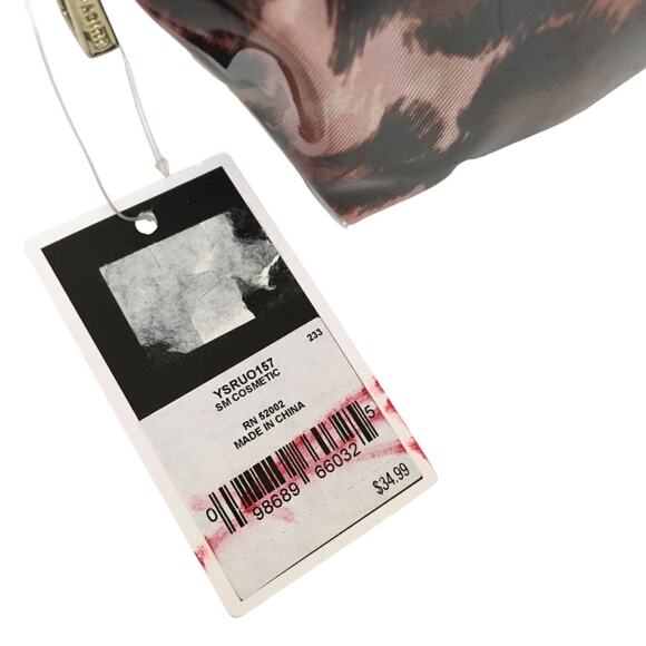 Juicy Couture Cosmetic Makeup Bag Leopard Print Black Brown Size Small NWT - Picture 12 of 14